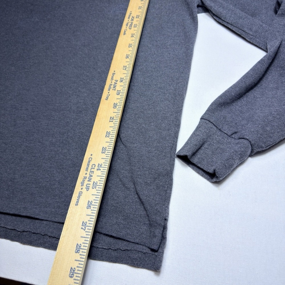 Polo Ralph Lauren Large  Custom Slim Fit Long Sleeve Gray Preppy Sweatshirt - Picture 4 of 8